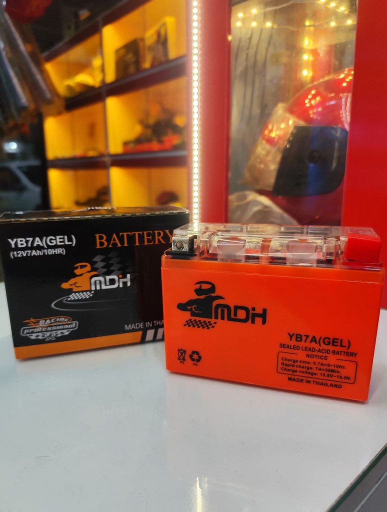 باطری ۱۲ولت ۷ آمپر هندایی استارتی تمام ژل خارجی تایلندی .